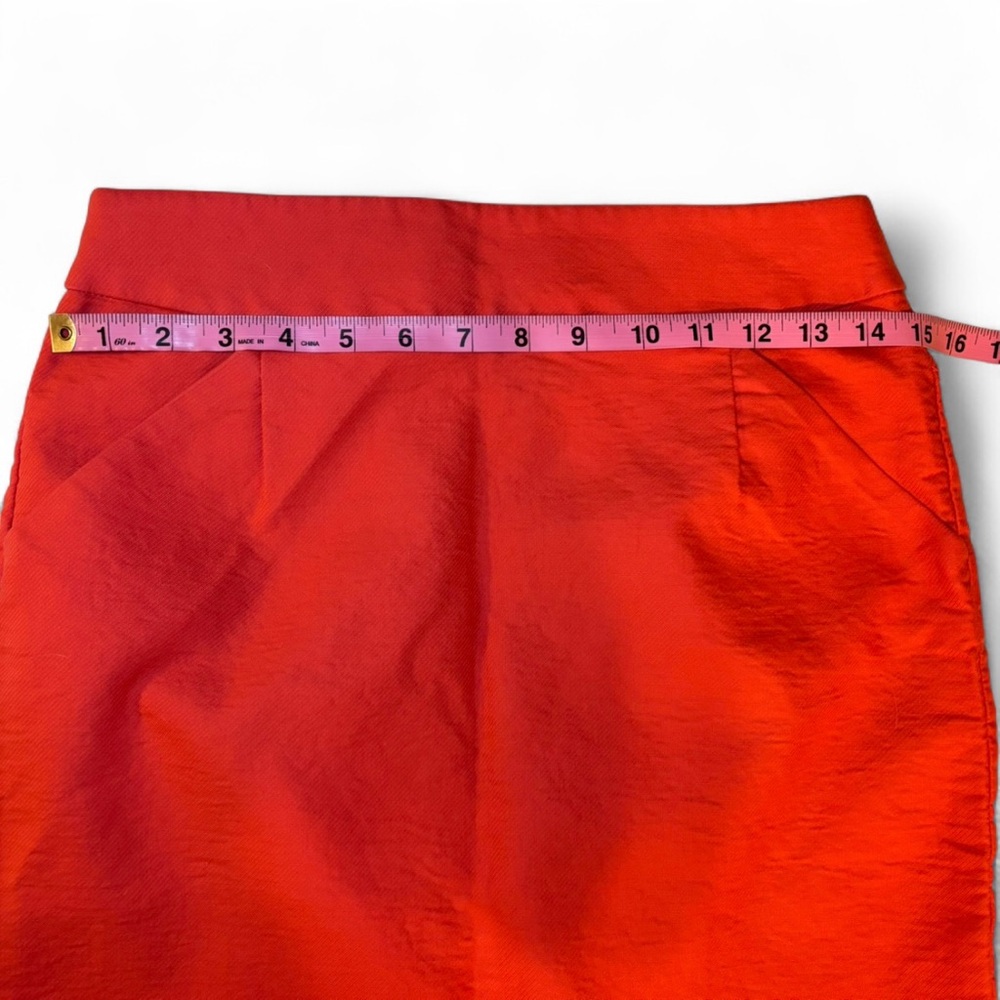 J. Crew Size 4 Salmon Pencil Skirt 100% Cotton - Picture 7 of 8